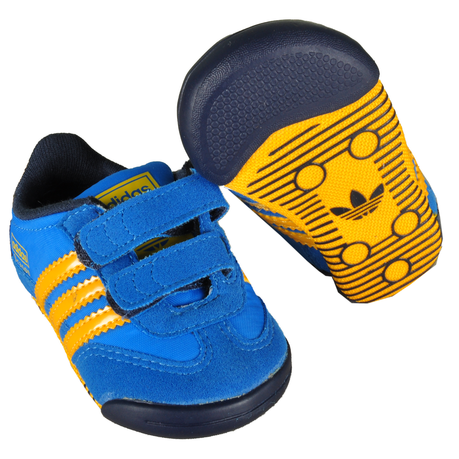 Foto Adidas Shoe Learn To Walk Dragon Crib Zapatos De Bebé Azul Amarilho foto 208514