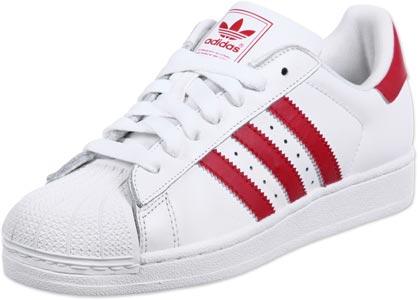 Foto Adidas Superstar 2 calzado blanco rojo 45 1/3 EU 10,5 UK foto 908516