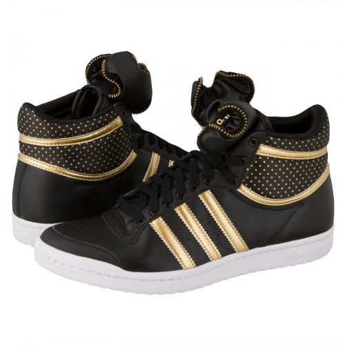 Foto Adidas Top Ten Hi Sleek W Bow Zip Sneaker Black/Metallic Gold/White foto 45743