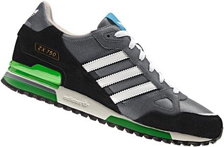 Foto Adidas Zx 750 calzado gris negro verde 47 1/3 EU 12,0 UK foto 738471