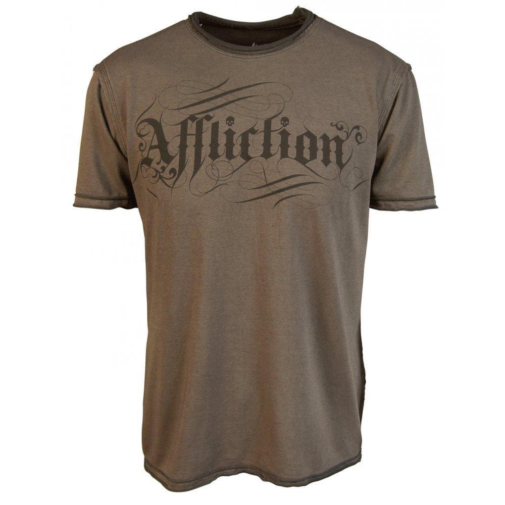 Foto Affliction Mens Dune Reversible T Shirt, Black