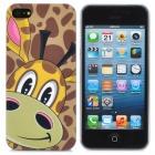 Foto Airwalks Giraffe Pattern PC de Protección de nuevo caso para el iPhone 5 - Deep Pink + Green + Amarillo + Café foto 306545