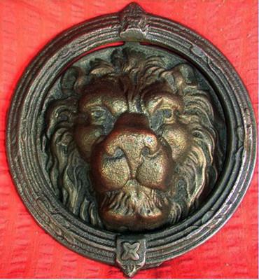 Foto Aldaba Llamador De Puerta.hierro Fundido. Mod. Leon Simba foto 236039