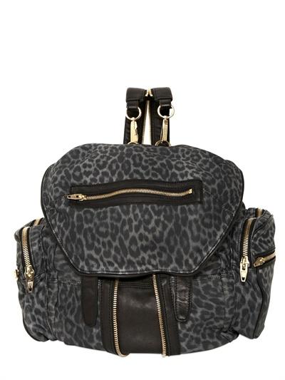 Foto alexander wang backpack marti de piel estampada leopardo