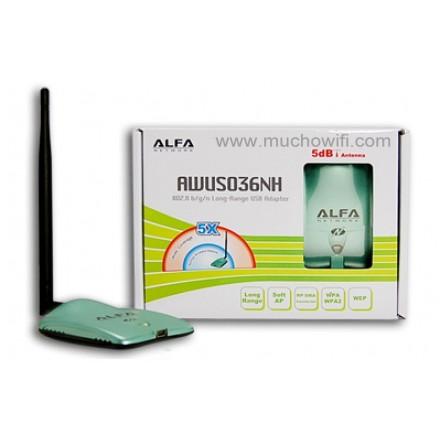 Foto Alfa network 2w 2000mw awus036nh adaptador usb wifi foto 182894