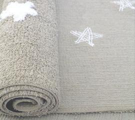 Foto Alfombra Lorena Canals Linen Star White