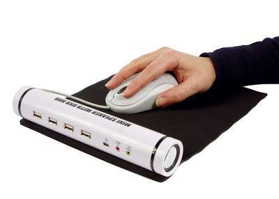 Foto Alfombrilla Basic Xl Black + Hub 4p Usb + Altavoz foto 84057