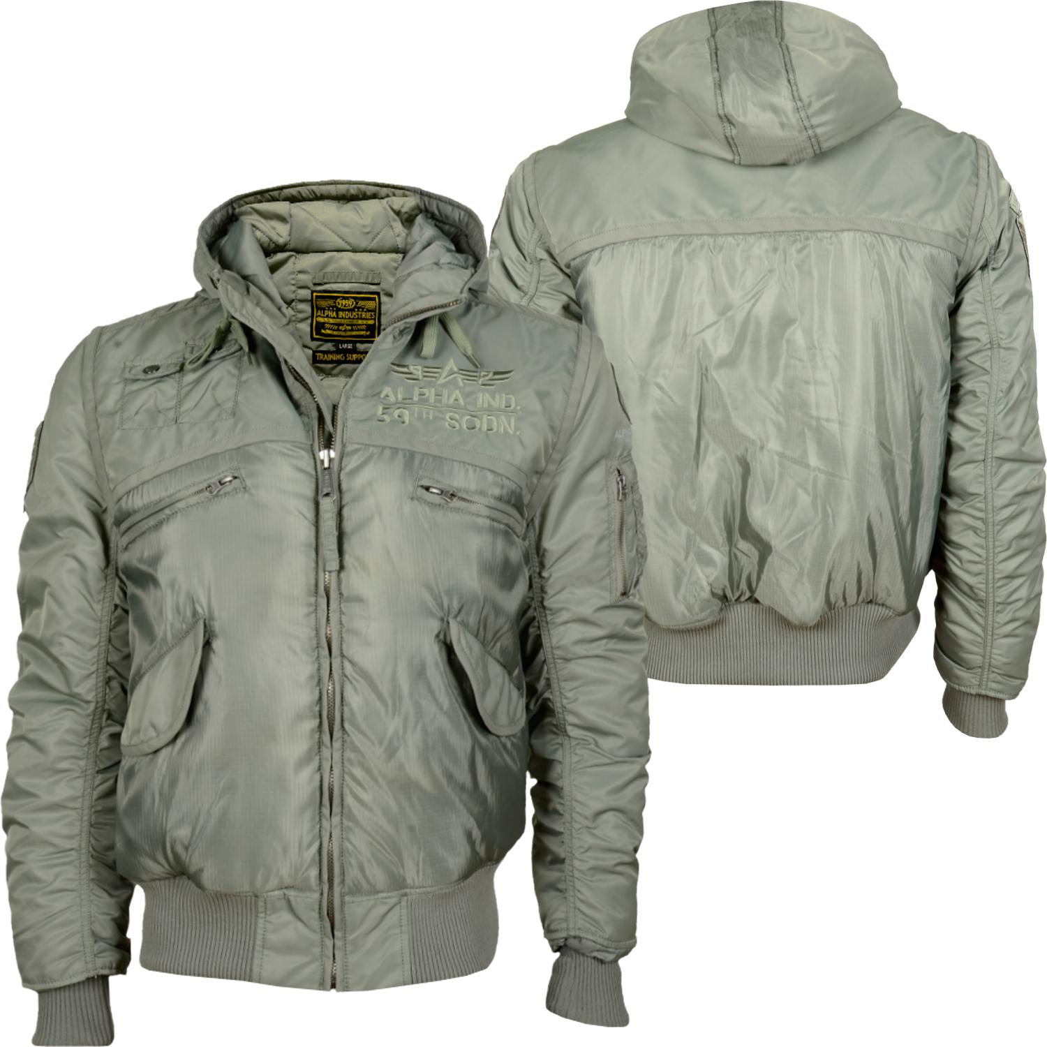 Foto Alpha Industries Air Team2 Hombres Chaquetas De Invierno Gris foto 286530