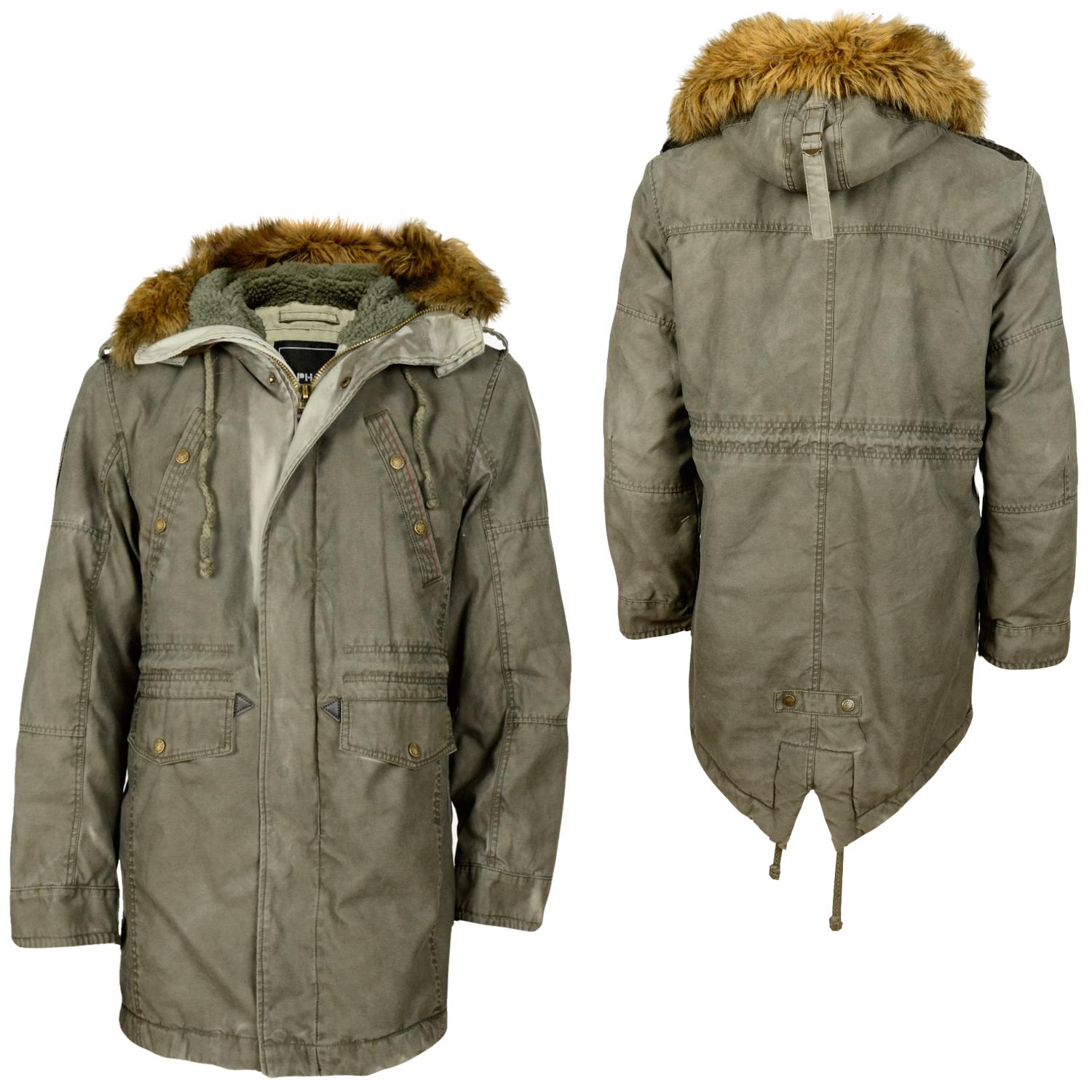 Foto Alpha Industries Hooded Fishtail2 Hombres Chaquetas De Invierno Gri... foto 286534