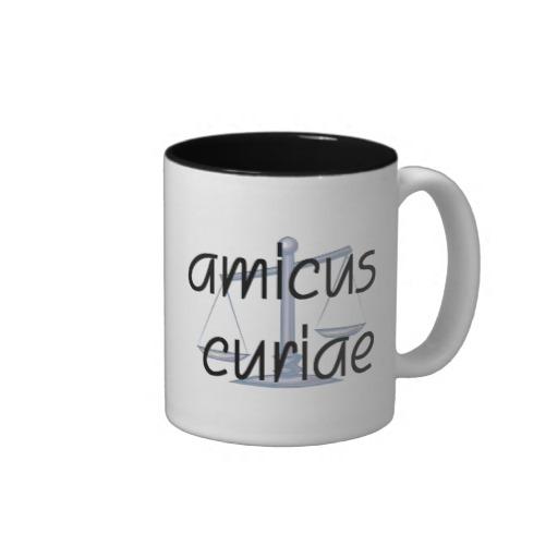 Foto Amicus curiae.  Taza del abogado con la frase lati foto 620653