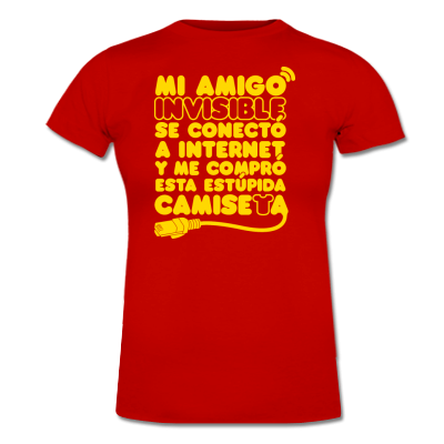 Foto Amigo Invisible Internet Camiseta Chica foto 9231