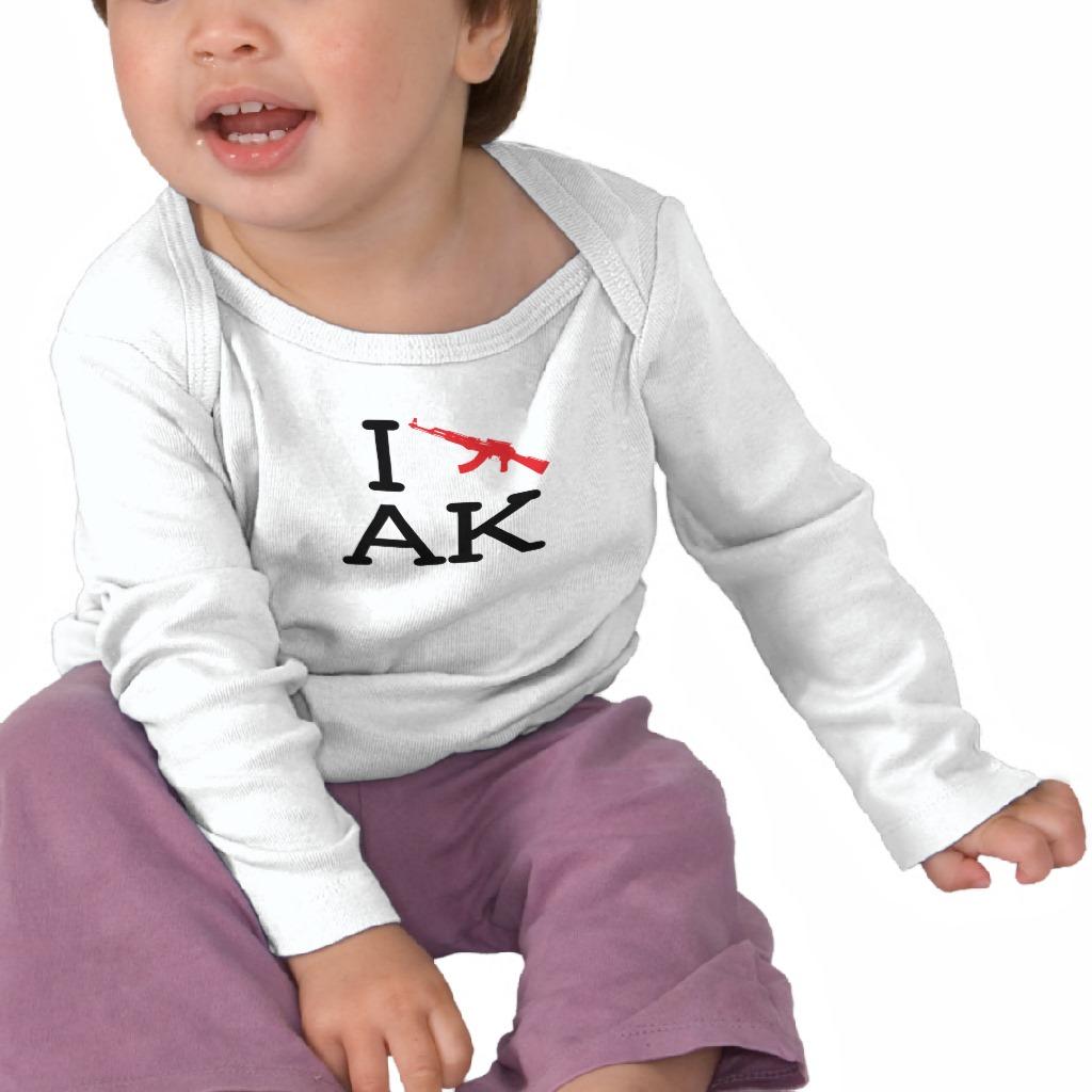 Foto Amo AK - AK47 - manga larga del bebé Camiseta foto 932887