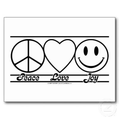 Foto Amor y alegría de la paz Postal foto 234701