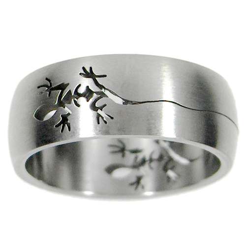 Foto Anillo de acero fino