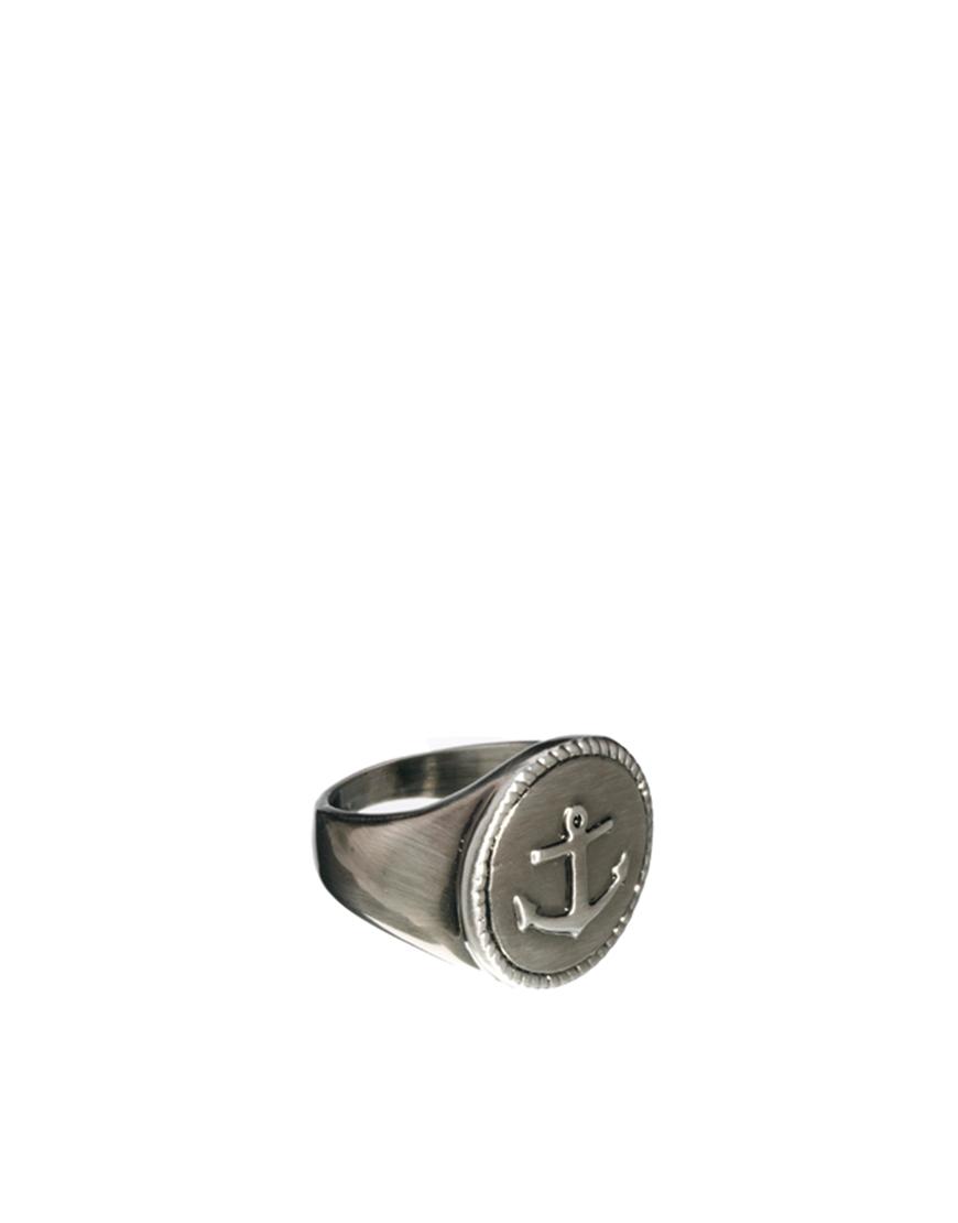 Foto Anillo en forma de ancla de Simon Carter Plateado foto 659364