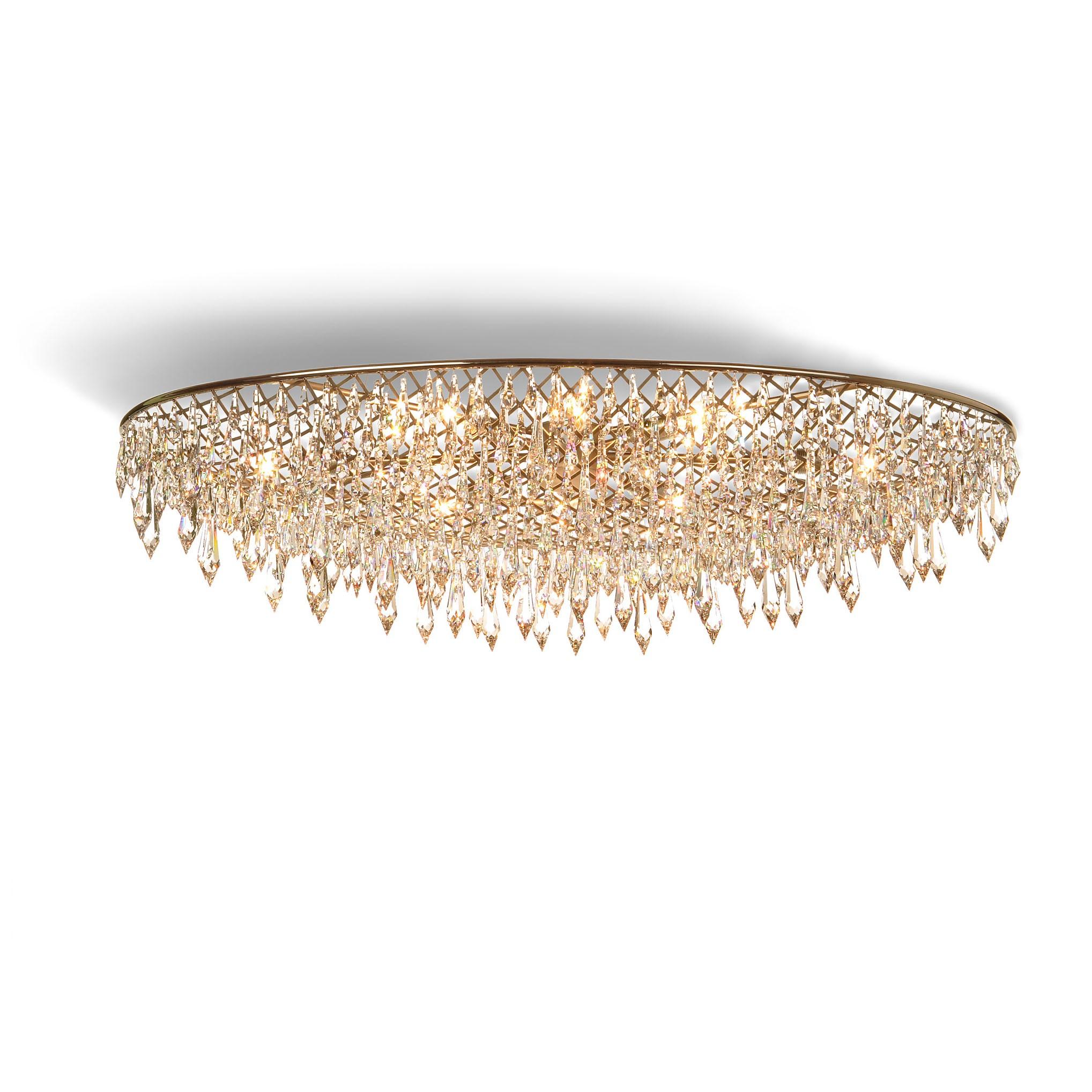Foto Anthologie Quartett Rain ceiling lamp oval 120 cm