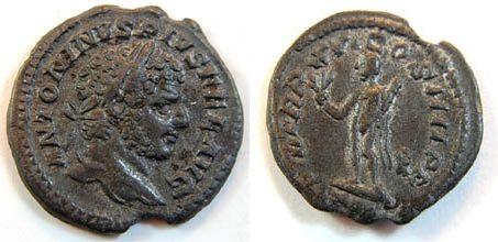 Foto Antike / Römische Kaiserzeit/ Caracalla Denar, geringhaltiges Silber