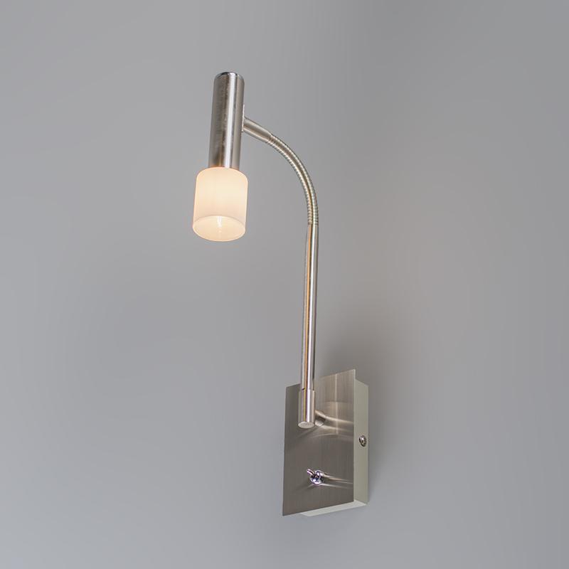 Foto Aplique de pared Capri Flex acero