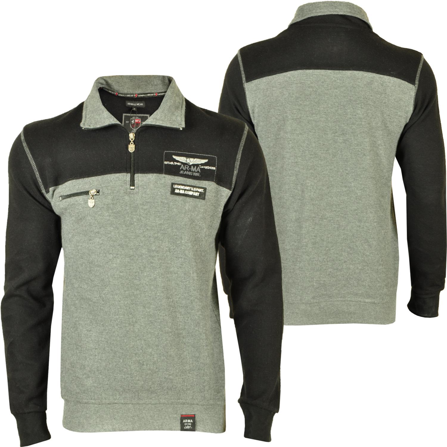 Foto Ar-ma Legendary U.s Part. Company Sudadera Gris Negro