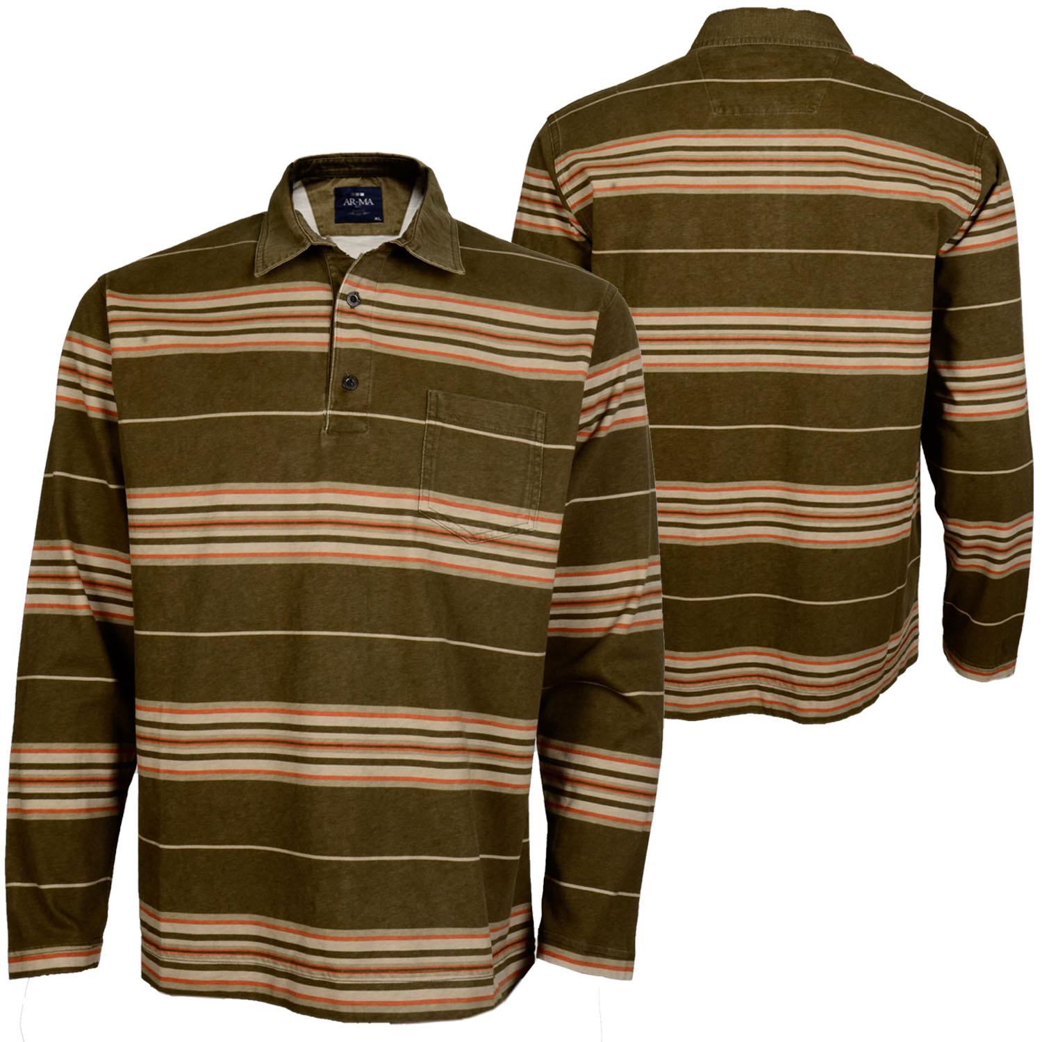 Foto Ar-ma Stripe Polo Sudadera Aceituna