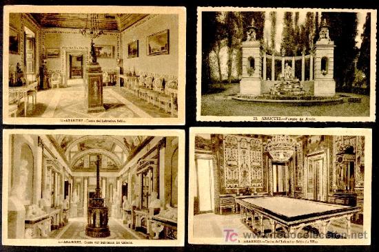 Foto aranjuez: lote de 4 t postales antiguas, en sepia amarillo sin foto 44816