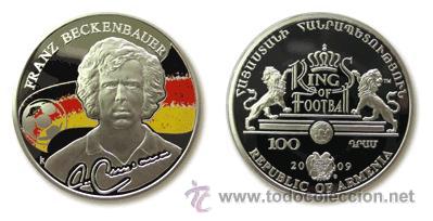 Foto armenia 100 dram 2009 serie reyes de futbol f beckenbauer pl foto 73816
