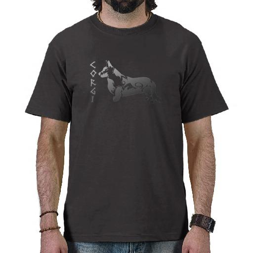 Foto Arte tribal del Corgi Galés de la rebeca Camisetas foto 480833