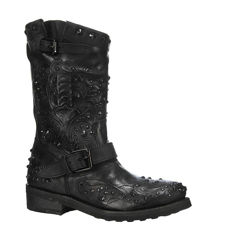 Foto Ash Botas - texas bis vaqueta - Negro