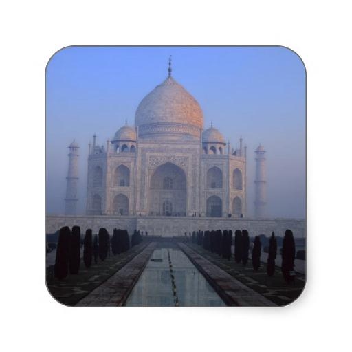 Foto Asia; La India; Agra. El Taj Mahal. Calcomanías Cuadradass foto 678011