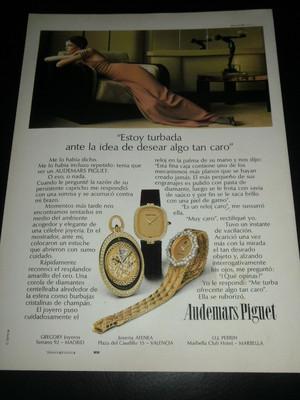 Foto Audemars Piguet Watches Ad Publicite Anuncio - Spanish - 0601 foto 194119