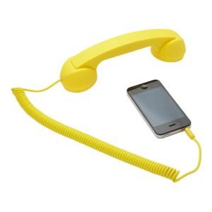 Foto Auricular Moshi Moshi Retro pop phone Amarillo Iphone