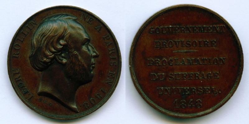 Foto Ausland Medaillen Bronzemedaille 1848