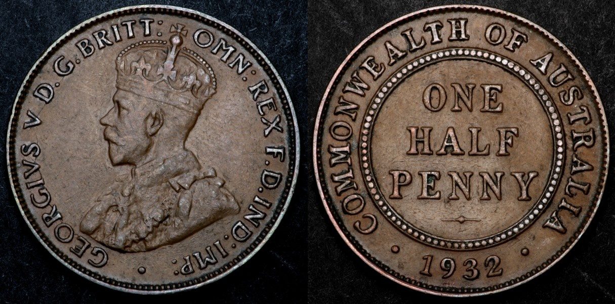Foto Australia ½ Penny 1932 foto 219040