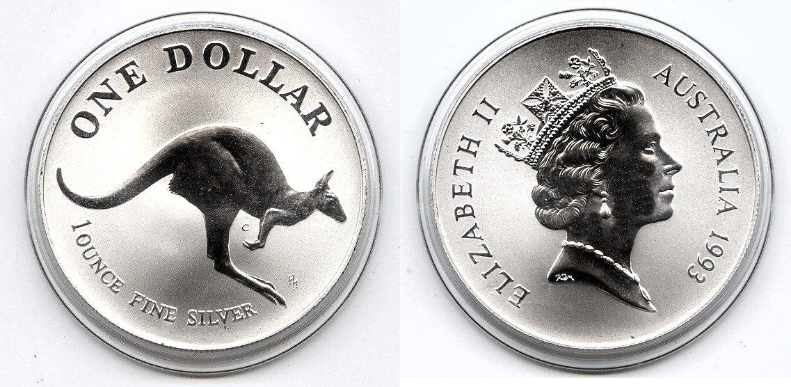 Foto Australien 1 $ Silberunze 1993 foto 411757
