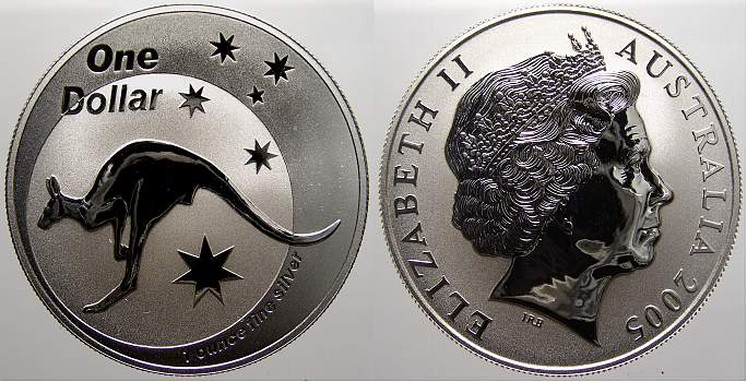 Foto Australien 1 Dollar (Känguruh) 2005 foto 119290