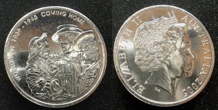 Foto Australien Australia 20 Cents 2005 foto 40570
