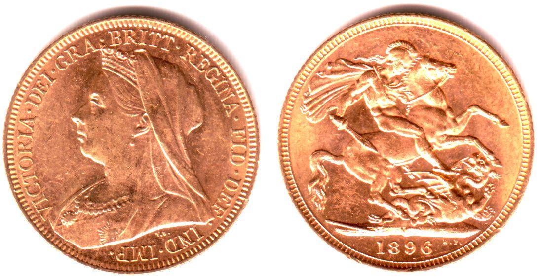 Foto Australien/ England 1 Pound 1896 M