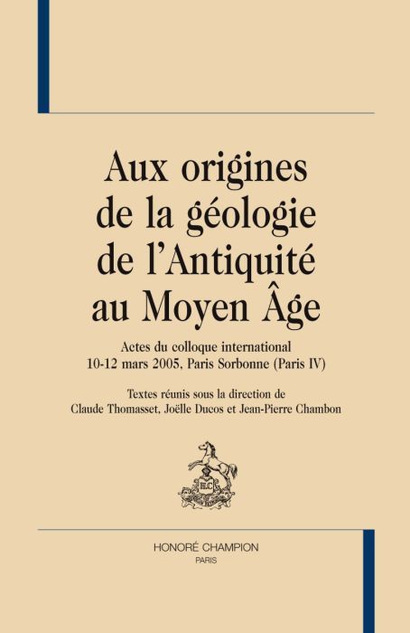 Foto Aux origines de la géologie de l'Antiquité au Moyen Age