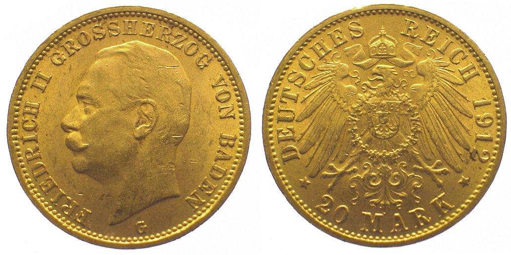 Foto Baden 20 Mark 1912 G