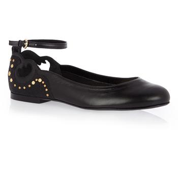 Foto Ballet Flat Black Leather;Patent Ballet Pump. foto 900957