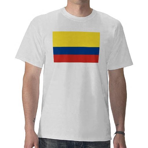 Foto Bandera de Columbia el hombre de la bandera Camisetas foto 569629