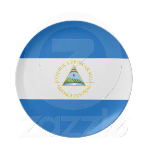 Foto Bandera de Nicaragua Plato foto 679670