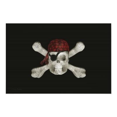 Foto Bandera de pirata - poster de Halloween foto 373605