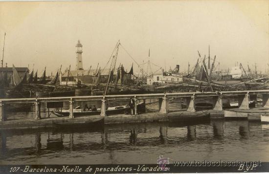 Foto barcelona tarjeta postal ca1900 foto real byp n 107 muelle de pe foto 182368