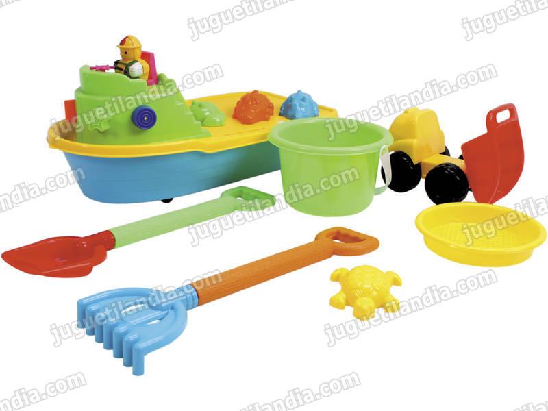 Foto Barco 43 cm. con accesorios de playa