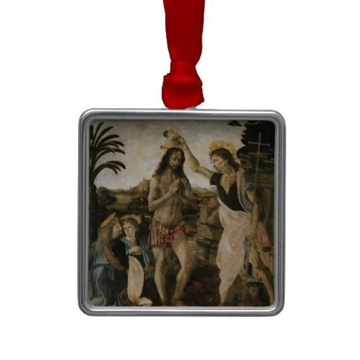 Foto Bautismo de Cristo por Andrea del Verrocchio y L Ornamentos De... foto 522500