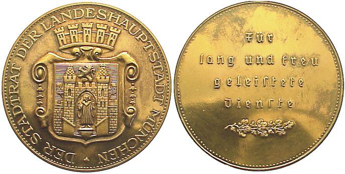 Foto Bayern-München, Stadt Vergoldete Medaille