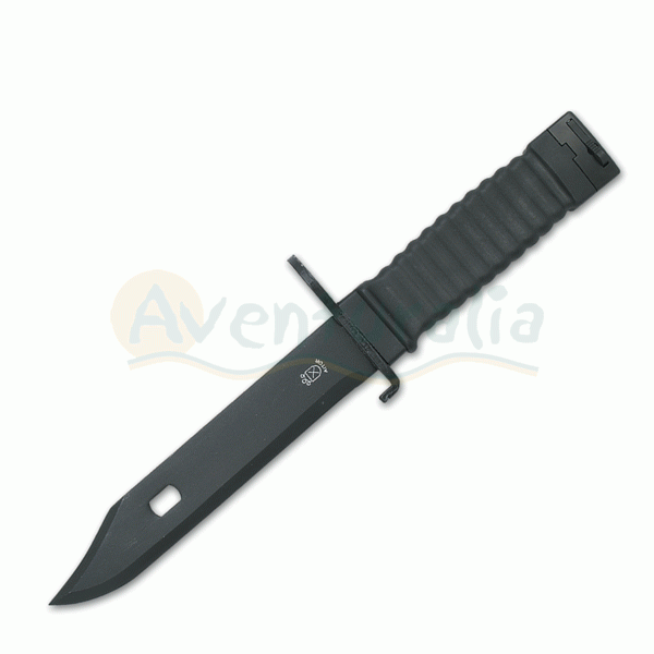 Foto Bayoneta AITOR negra con mango de poliamida y acero y hoja de 17 cm. foto 627330