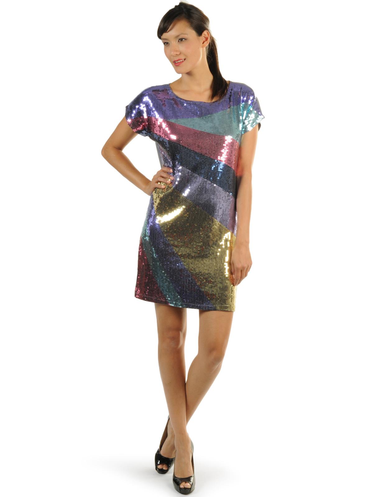Foto BE Lounged Vestido a lentejuelas gris L foto 605398