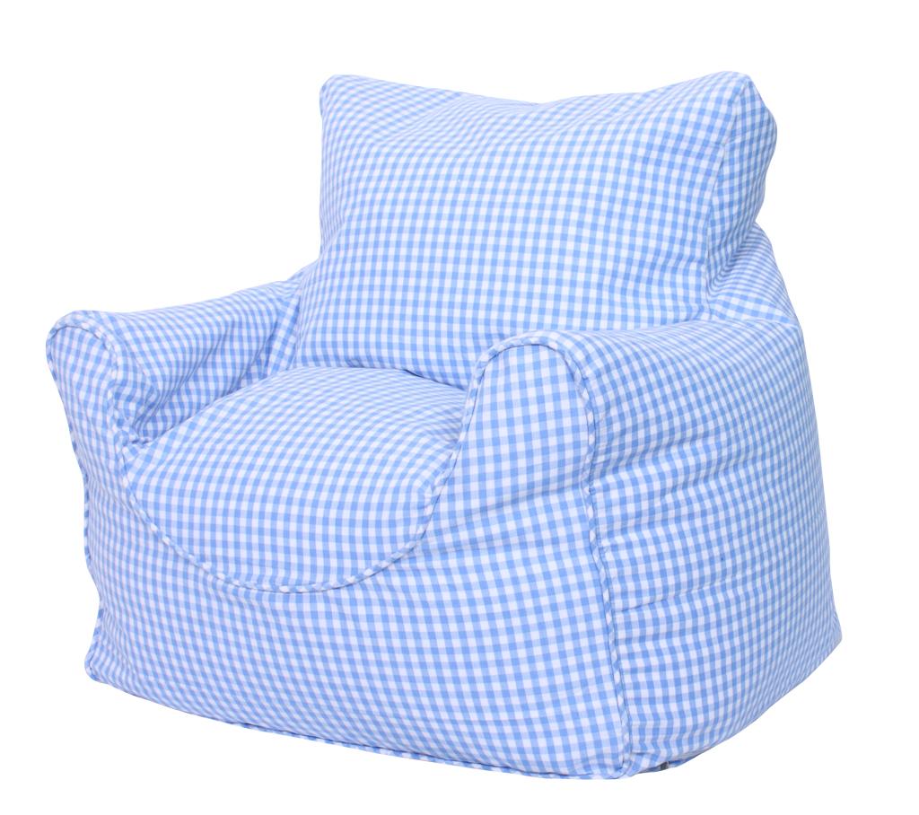 Foto Bean Bag Chair (Filled) - Blue Gingham foto 816689